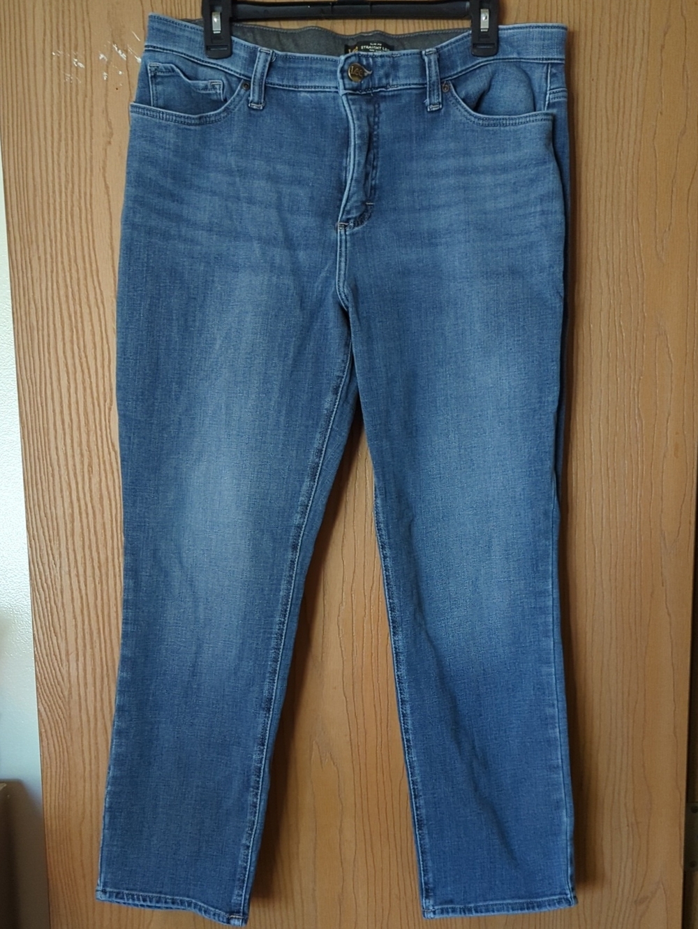 Lee Mid Rise Straight Leg Jeans